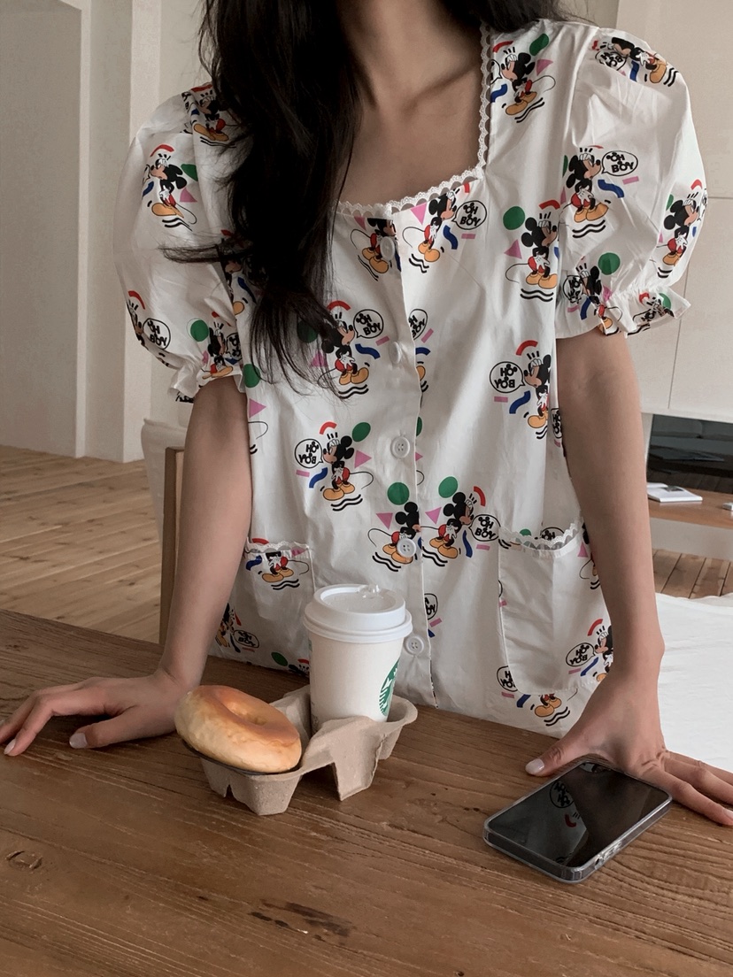 OURWAVE/OUR ROOM韓國代購女裝新款時尚真品休閑睡衣套裝Our Wave/Our Room睡衣