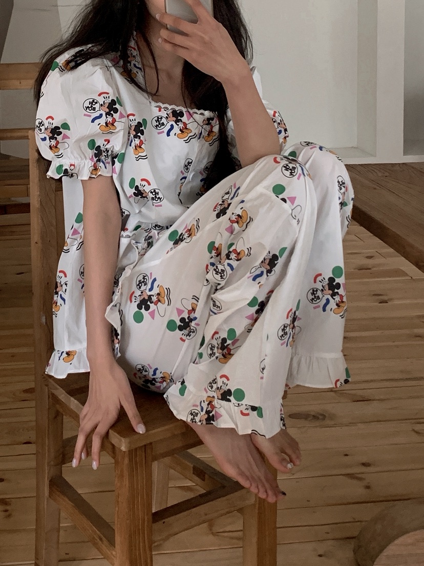 OURWAVE/OUR ROOM韓國代購女裝新款時尚真品休閑睡衣套裝Our Wave/Our Room睡衣