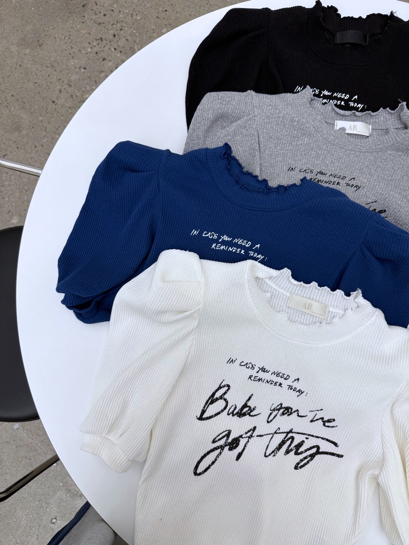 AB韓國直郵女士新品真品人氣休閑26春夏時尚熱賣推薦職業T恤ABT恤