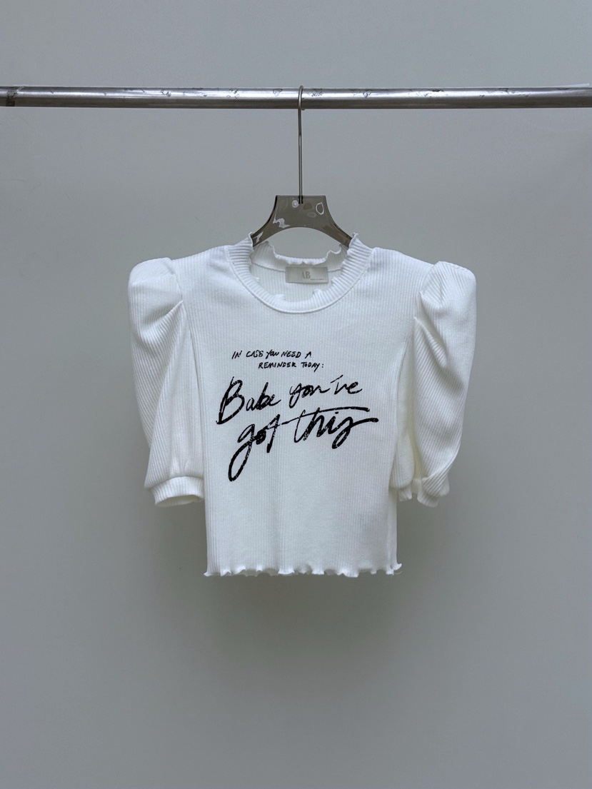 AB韓國直郵女士新品真品人氣休閑26春夏時尚熱賣推薦職業T恤ABT恤圖色1