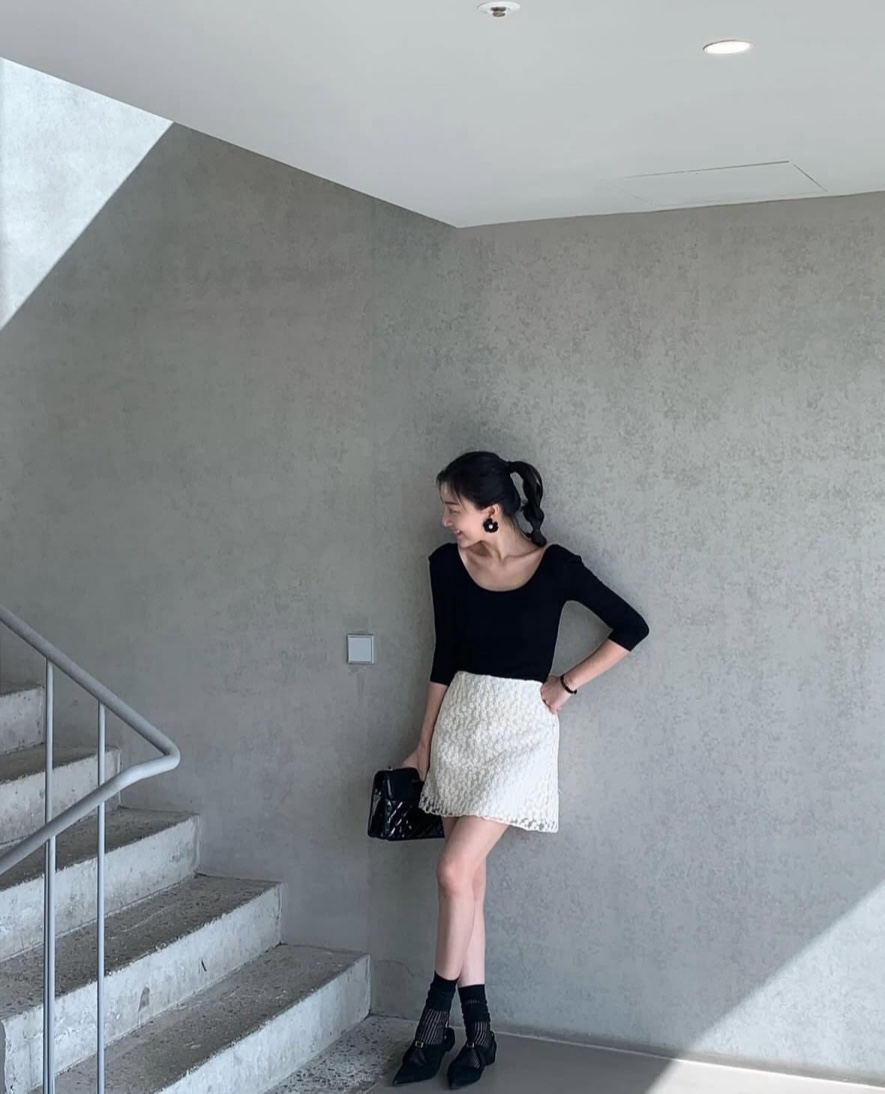 THE LOW東大門代購女裝新款推薦時尚真品休閑熱賣職業短裙THE LOW短裙