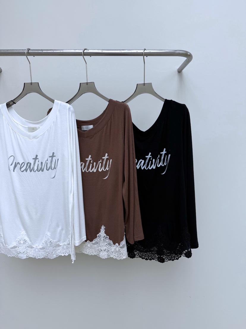 AB韓國直郵女裝新品職業26春夏熱賣推薦休閑人氣真品長袖T恤AB長袖T恤