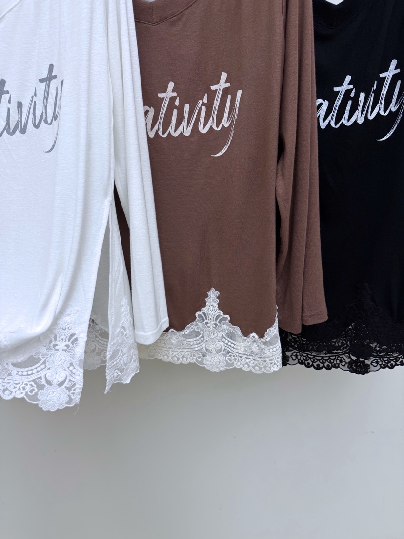 AB韓國直郵女裝新品職業26春夏熱賣推薦休閑人氣真品長袖T恤AB長袖T恤