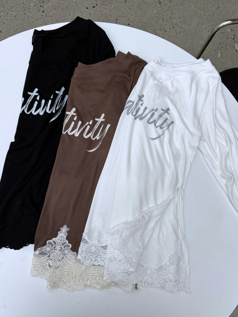 AB韓國直郵女裝新品職業26春夏熱賣推薦休閑人氣真品長袖T恤AB長袖T恤