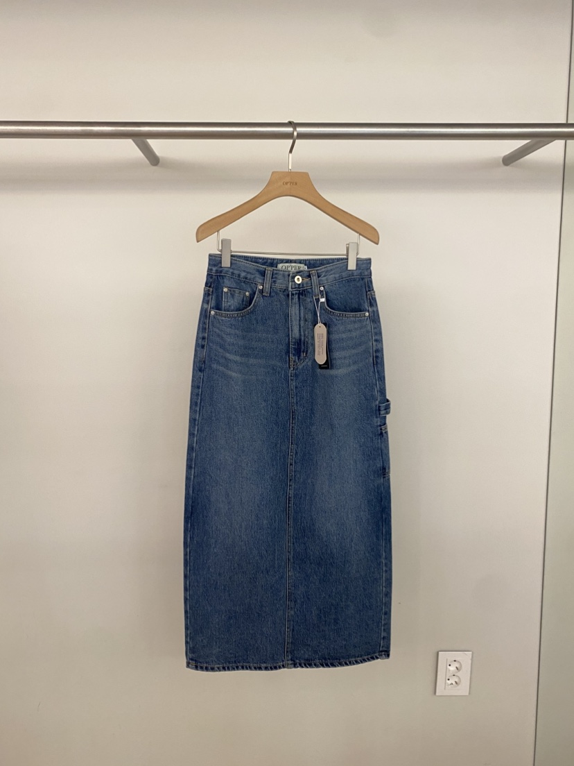 OP PER東大門直郵女裝新款真品熱賣人氣職業休閑長裙口袋OPPER-simplebeige長裙圖色1