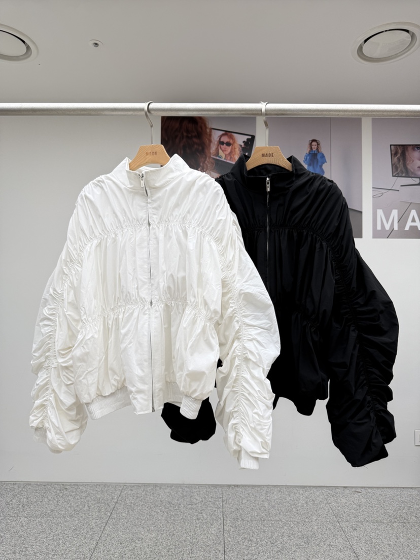 MADE-P韓國直郵女士新品26春夏人氣真品時尚休閑夾克褶皺MADE-P夾克