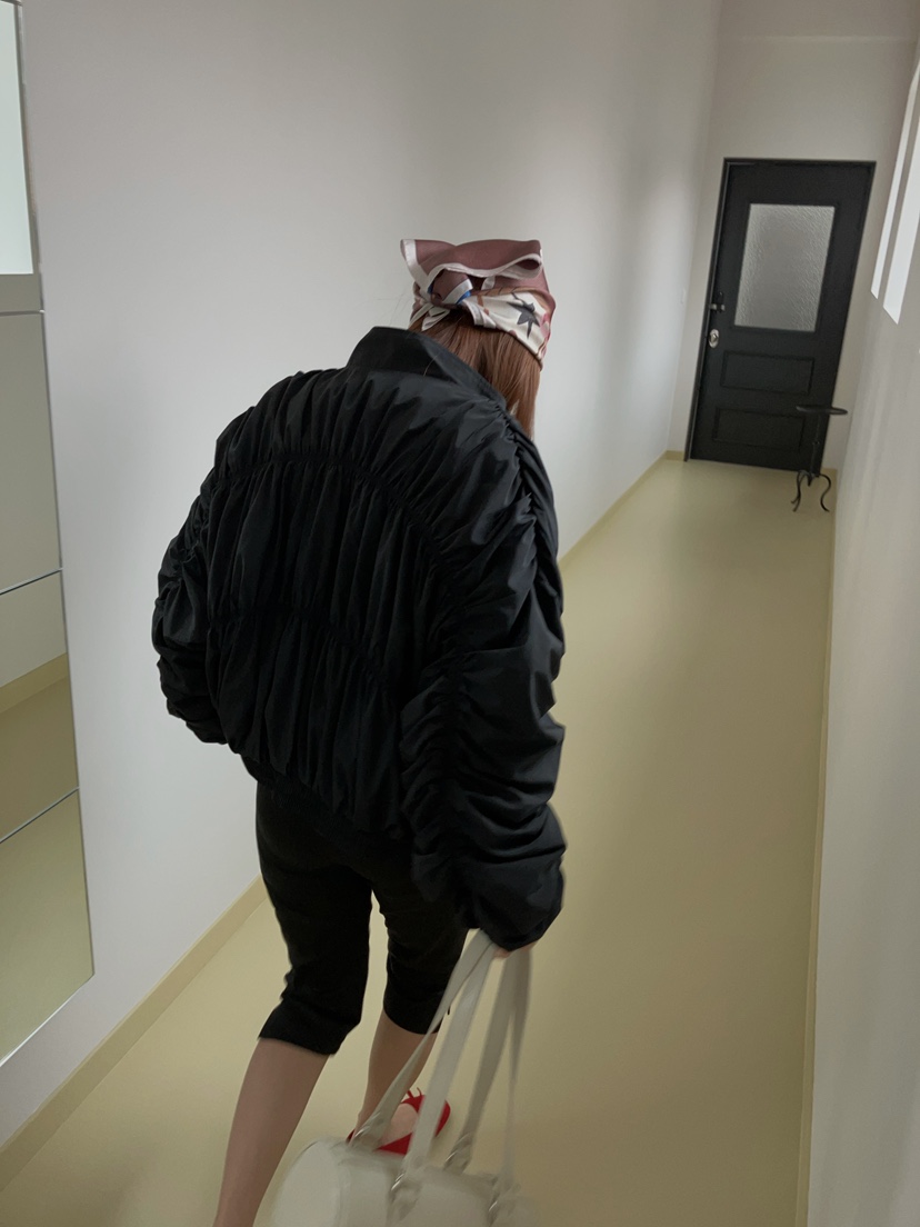 MADE-P韓國直郵女士新品26春夏人氣真品時尚休閑夾克褶皺MADE-P夾克