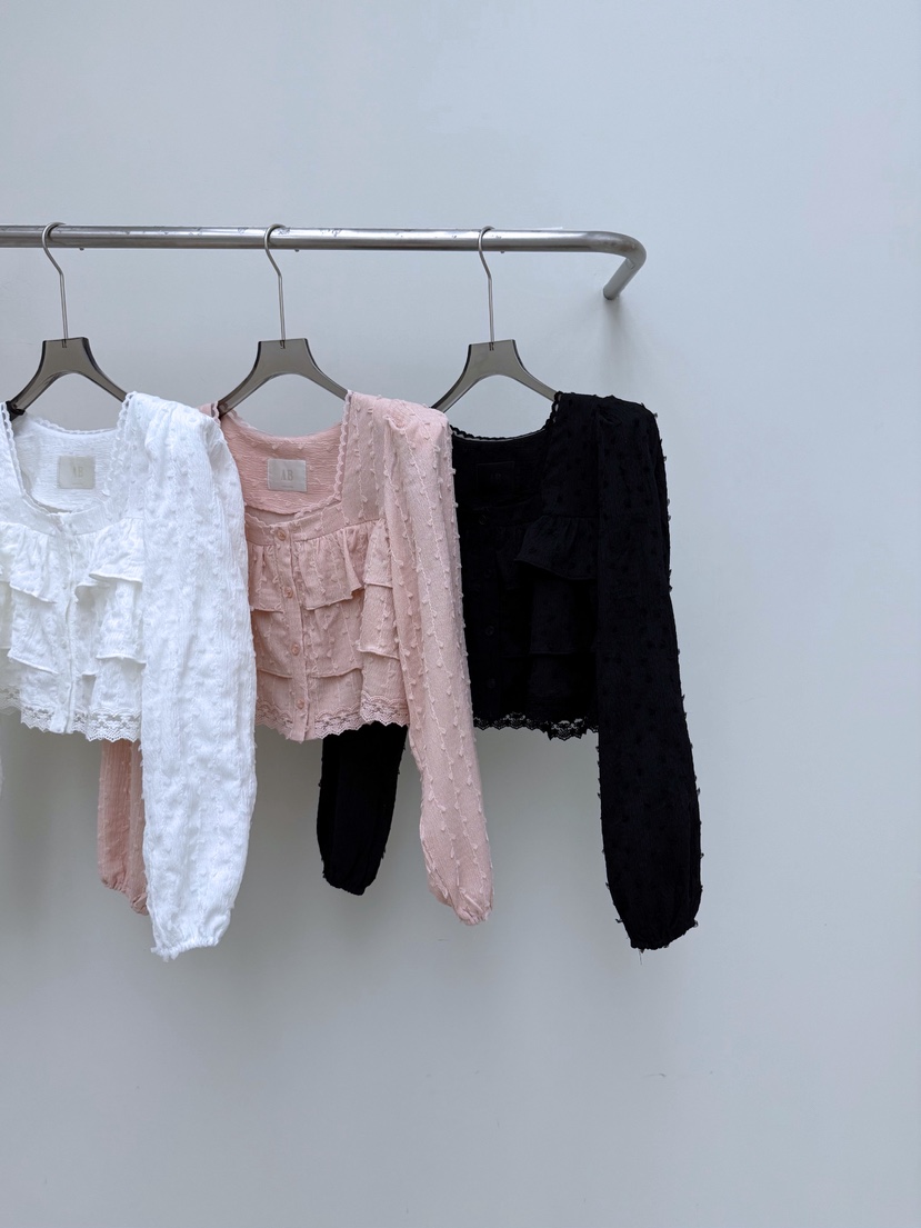 AB東大門實拍女裝新款人氣時尚職業26春夏真品襯衫蕾絲衫AB襯衫/蕾絲衫