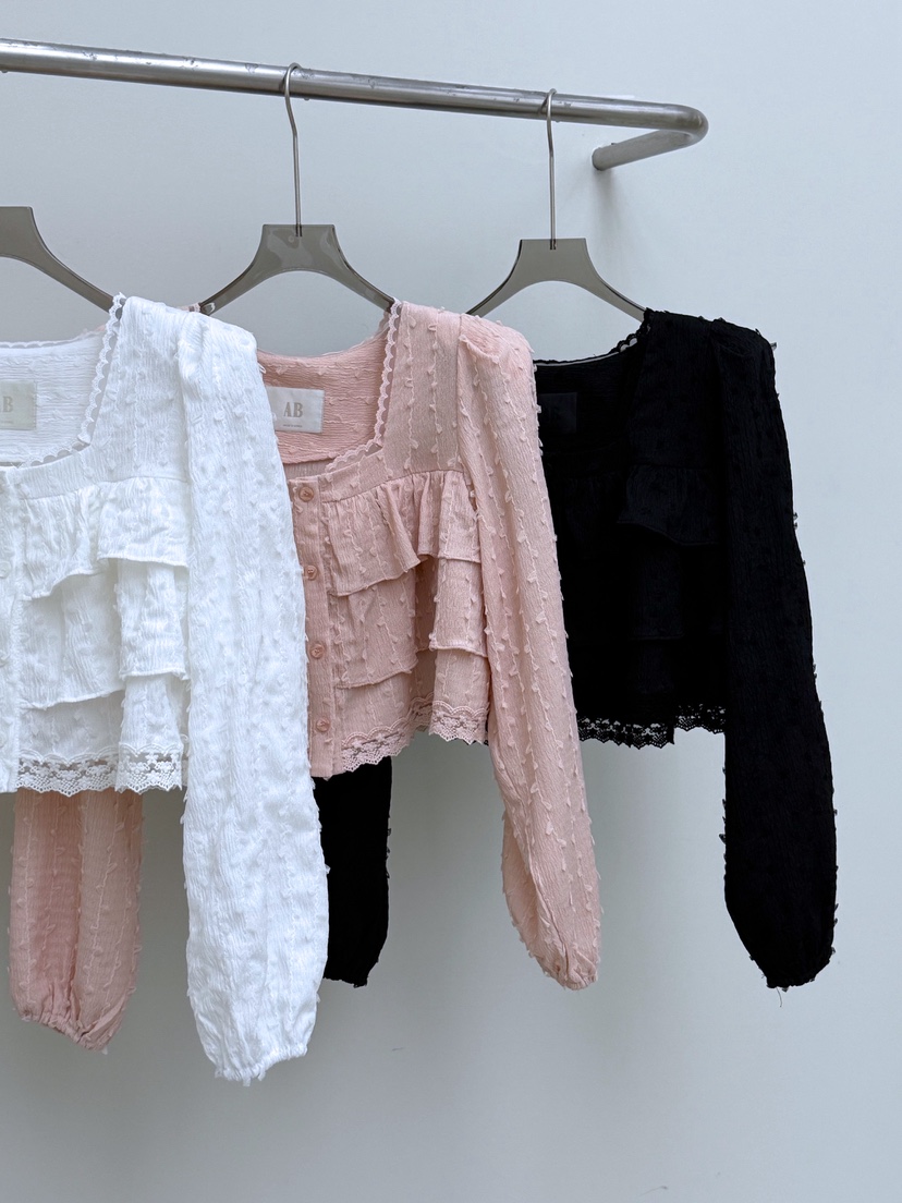 AB東大門實拍女裝新款人氣時尚職業26春夏真品襯衫蕾絲衫AB襯衫/蕾絲衫