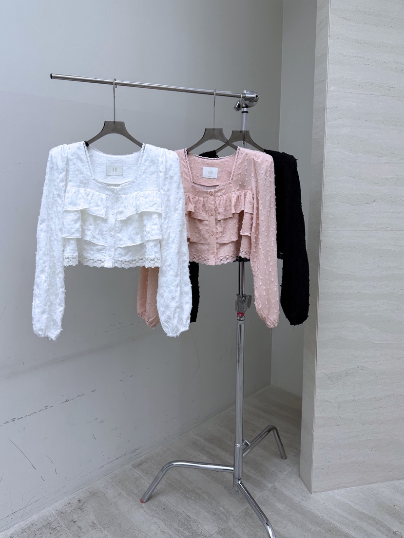 AB東大門實拍女裝新款人氣時尚職業26春夏真品襯衫蕾絲衫AB襯衫/蕾絲衫