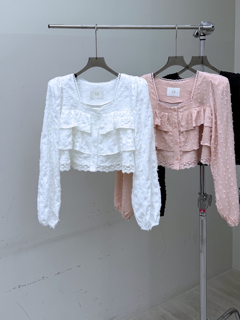 AB東大門實拍女裝新款人氣時尚職業26春夏真品襯衫蕾絲衫AB襯衫/蕾絲衫