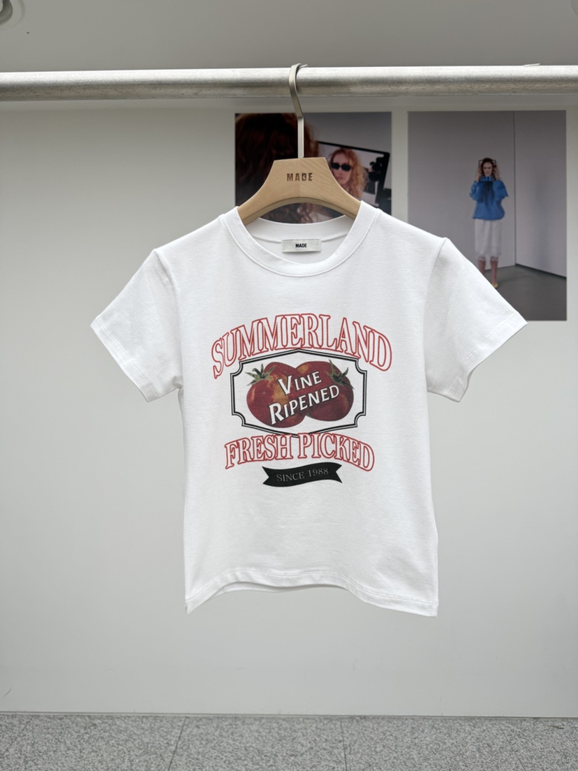 MADE-P韓國代購女士新品時尚26春夏休閑真品職業人氣T恤MADE-PT恤圖色1