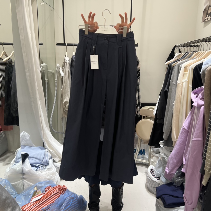 YUNBAL東大門實拍女裝新款人氣時尚休閑推薦熱賣休閑褲紐扣YUNBAL休閑褲圖色2