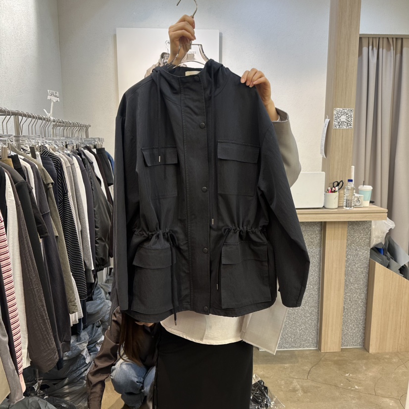 PLOVER東大門直郵女裝新款熱賣26春夏人氣時尚夾克連帽衫PLO_VER夾克圖色2