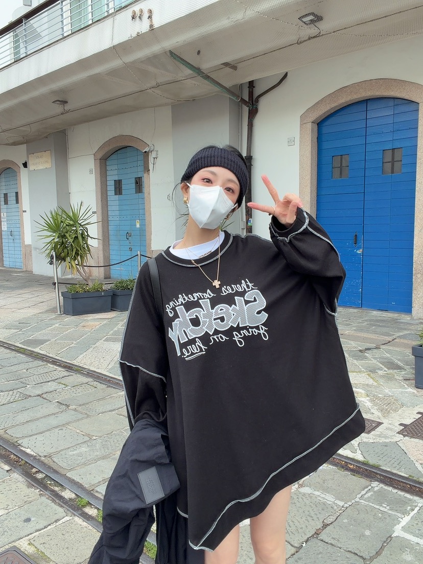 PALETTE-Q東大門代購女裝新品真品推薦熱賣時尚休閑衛衣PALETTE-Q衛衣