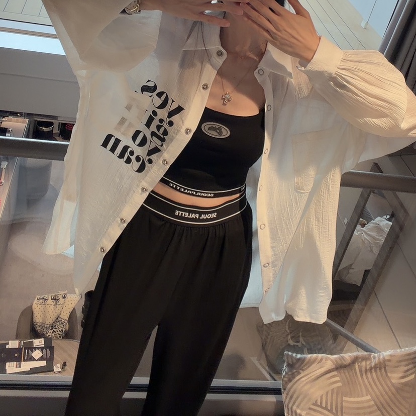 PALETTE-Q東大門代購女士新品職業26春夏襯衫蕾絲衫雪紡PALETTE-Q襯衫/蕾絲衫