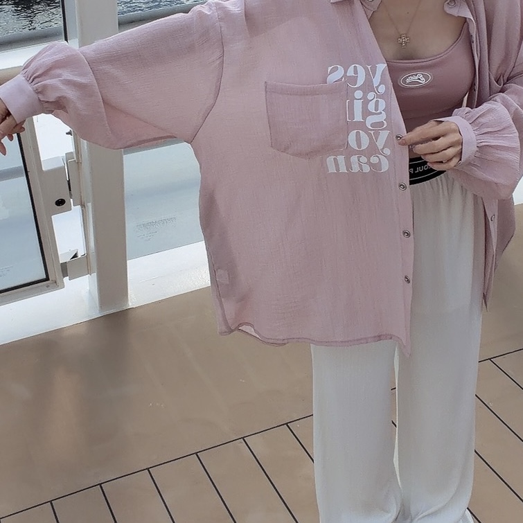 PALETTE-Q東大門代購女士新品職業26春夏襯衫蕾絲衫雪紡PALETTE-Q襯衫/蕾絲衫