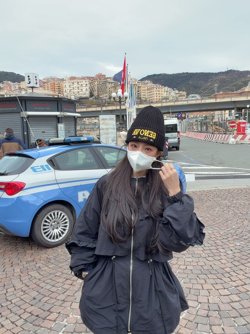 PALETTE-Q東大門直郵女裝新品推薦真品職業長款風衣荷葉邊PALETTE-Q長款風衣