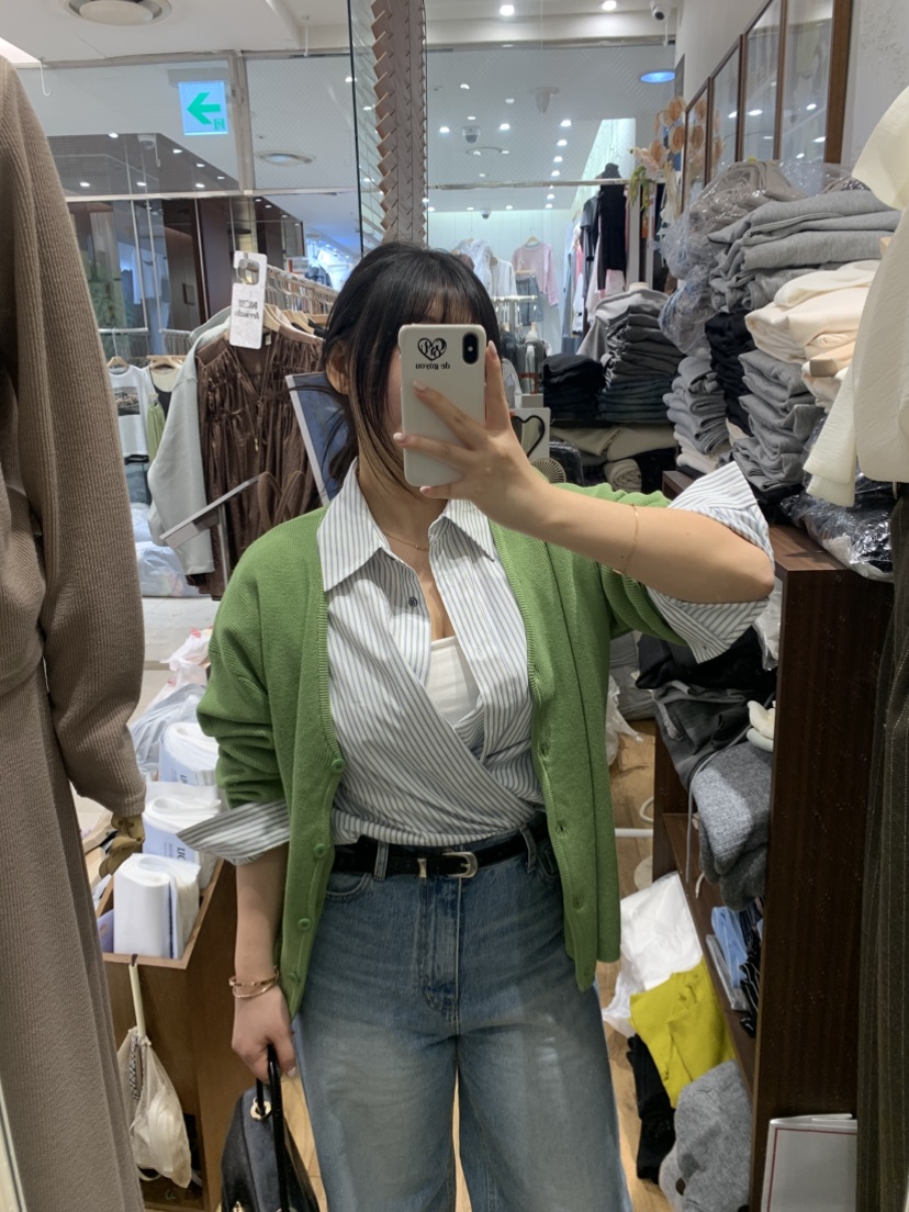 DE GO YOU東大門直郵女裝新款熱賣推薦職業針織衫V領開衫DE GO YOU針織衫