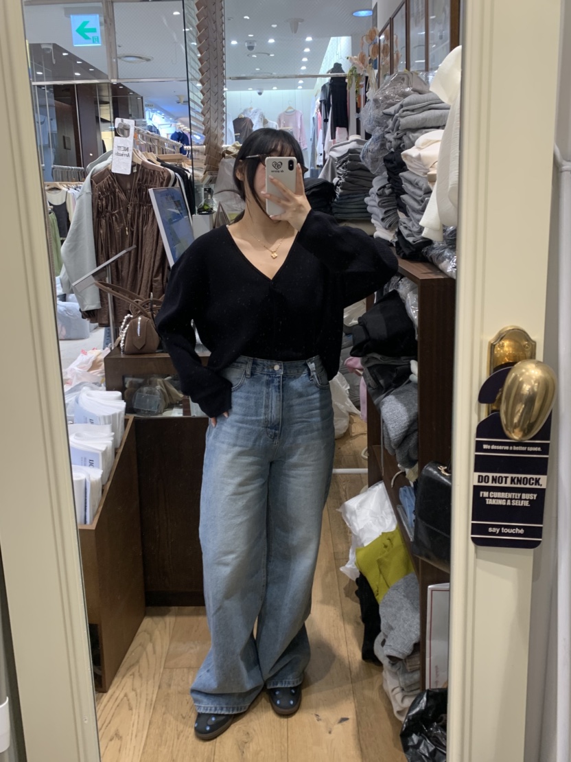 DE GO YOU東大門直郵女裝新款熱賣推薦職業針織衫V領開衫DE GO YOU針織衫