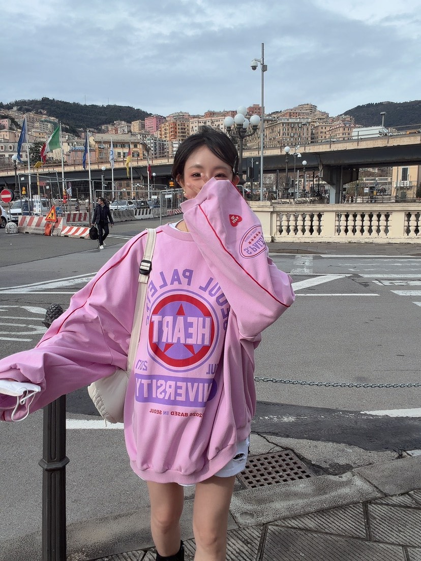 PALETTE-Q韓國直郵女裝新款推薦熱賣26春夏真品職業衛衣PALETTE-Q衛衣