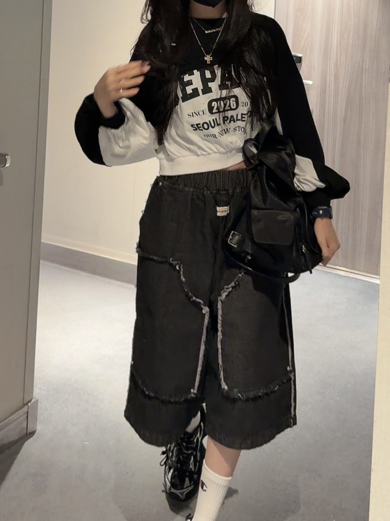 PALETTE-Q東大門實拍女士新品推薦休閑熱賣職業短褲流蘇PALETTE-Q短褲