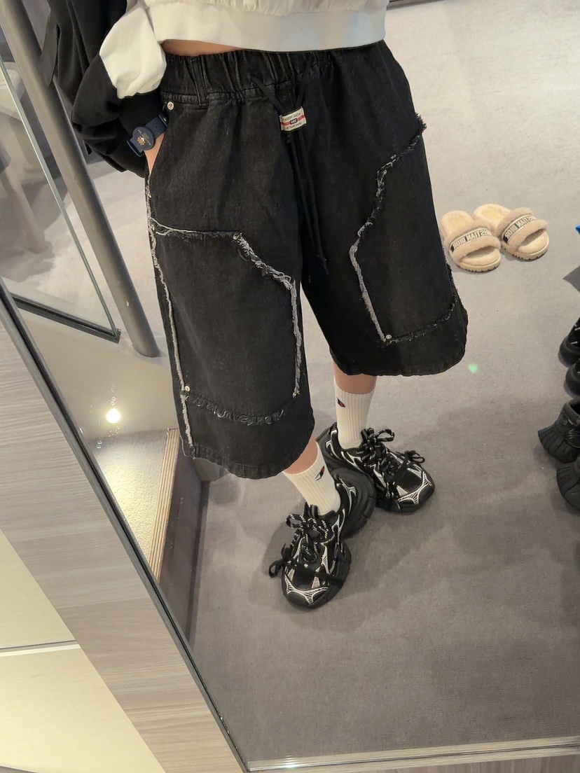 PALETTE-Q東大門實拍女士新品推薦休閑熱賣職業短褲流蘇PALETTE-Q短褲