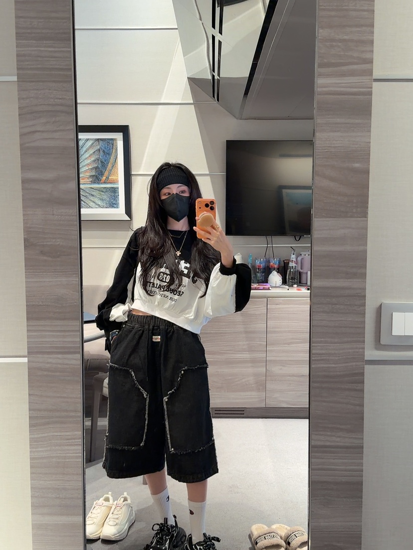 PALETTE-Q東大門實拍女士新品推薦休閑熱賣職業短褲流蘇PALETTE-Q短褲