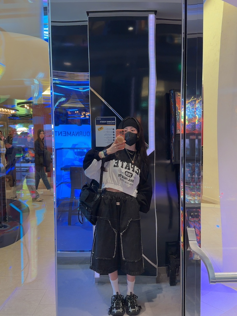 PALETTE-Q東大門實拍女士新品推薦休閑熱賣職業短褲流蘇PALETTE-Q短褲