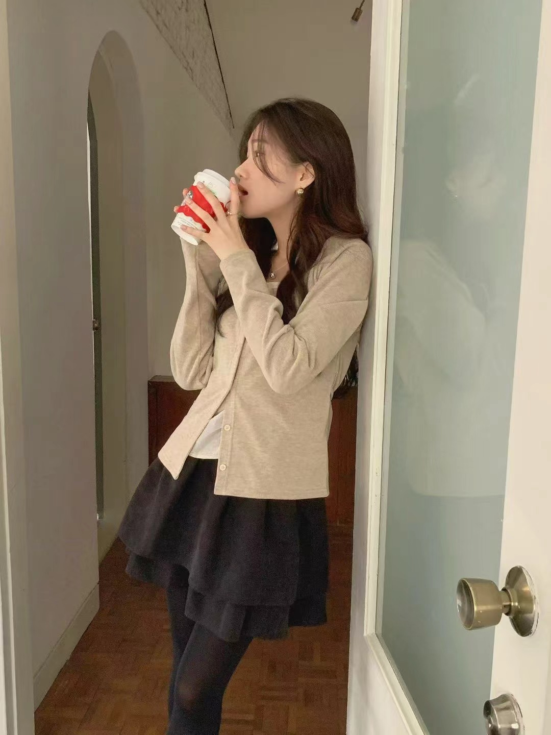 HING9東大門直郵女裝新款真品職業推薦26春夏時尚長袖T恤HING9長袖T恤