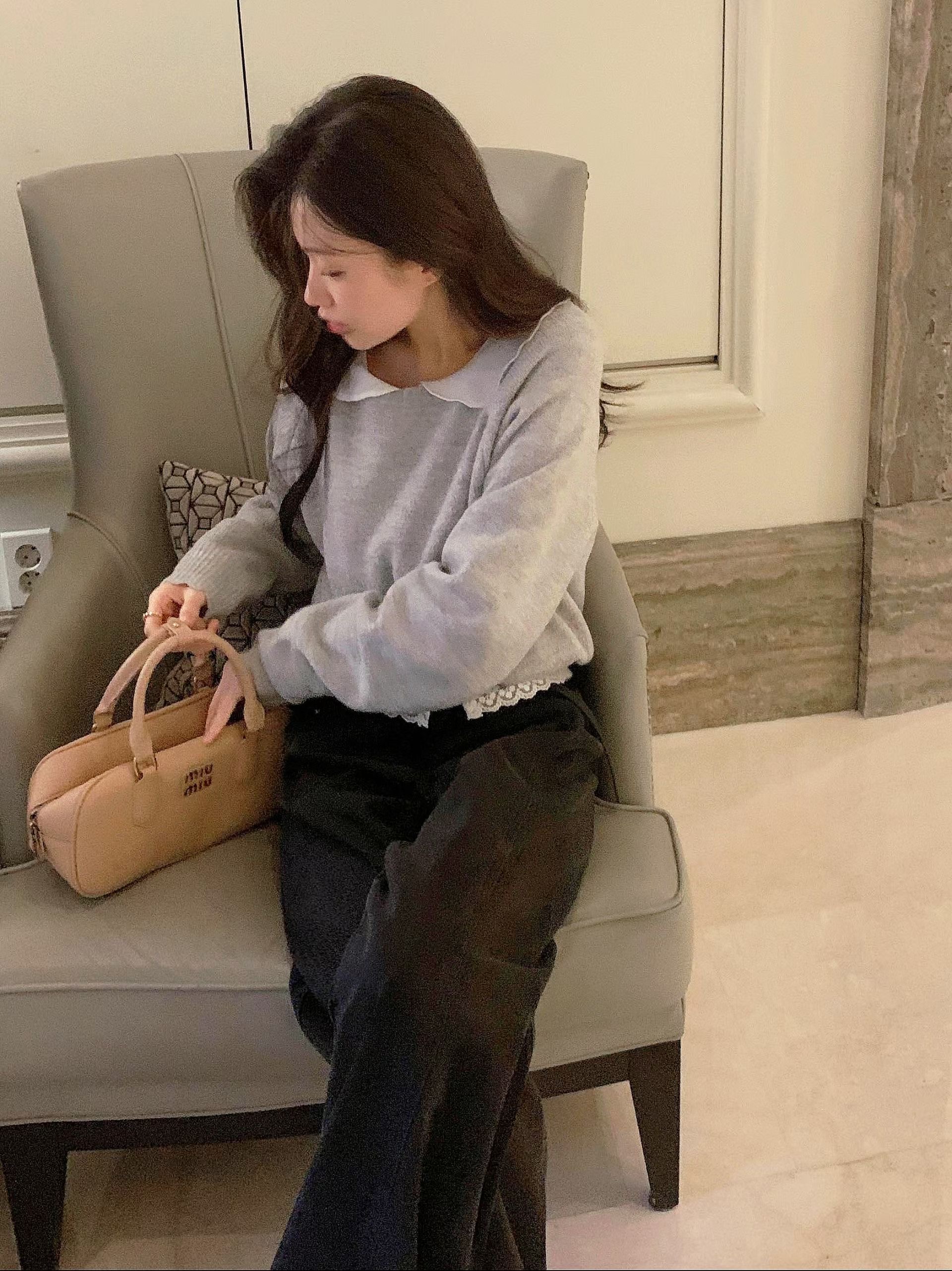 HING9東大門代購女士新品真品休閑26春夏人氣針織衫不含內搭HING9針織衫