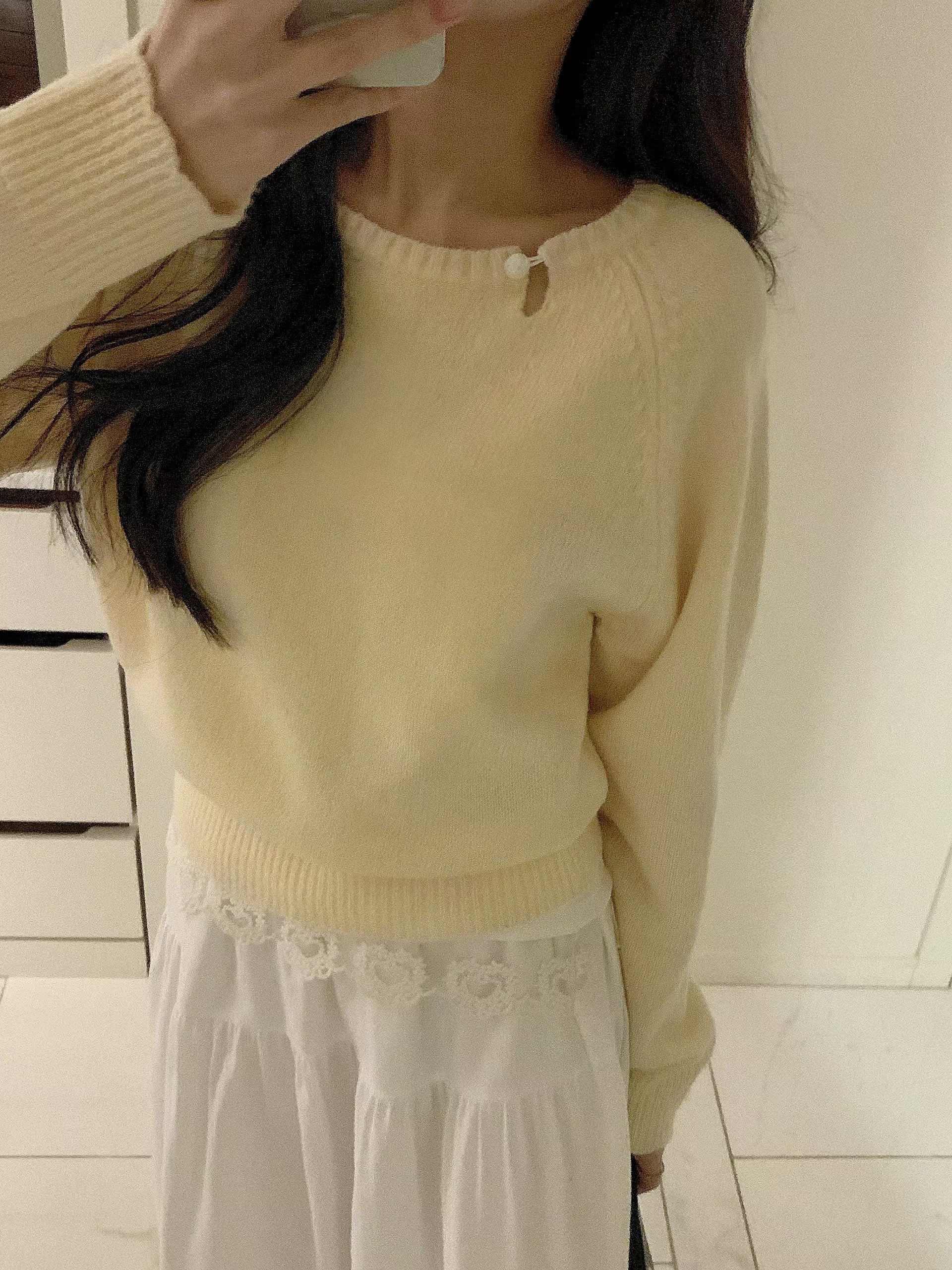 HING9東大門代購女士新品真品休閑26春夏人氣針織衫不含內搭HING9針織衫圖色1