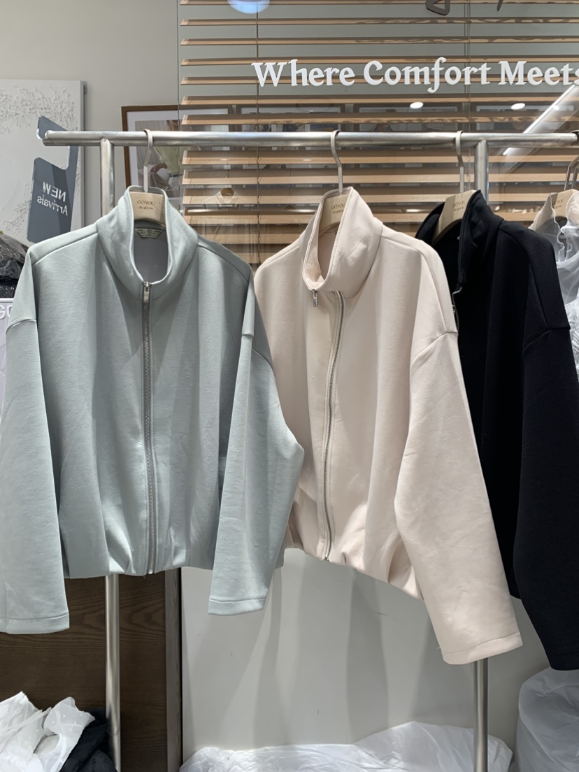 DE GO YOU韓國直郵女士新品休閑時尚推薦真品26春夏夾克拉鏈DE GO YOU夾克