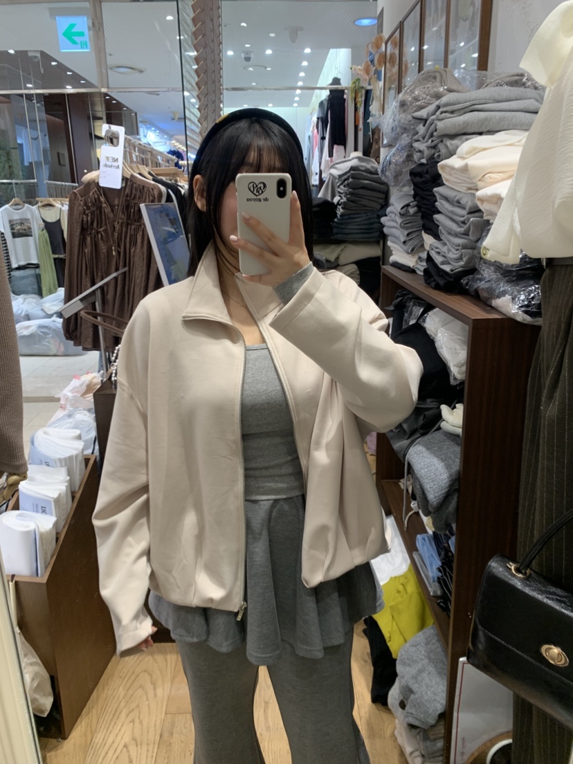 DE GO YOU韓國直郵女士新品休閑時尚推薦真品26春夏夾克拉鏈DE GO YOU夾克