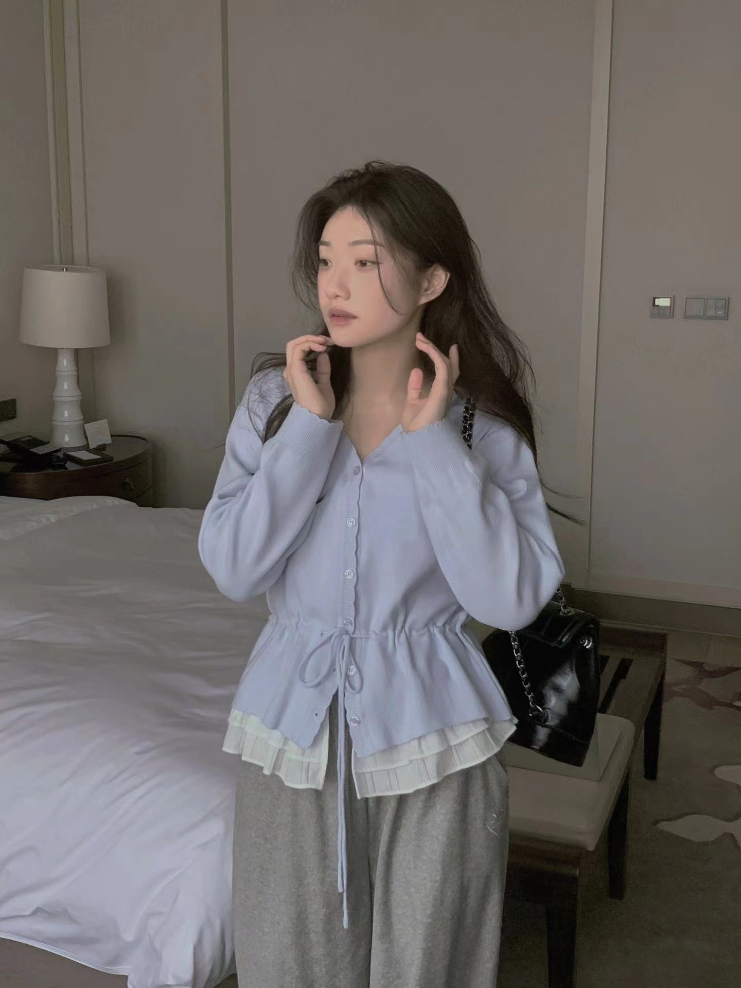 HING9東大門代購女裝新款職業休閑時尚真品人氣26春夏針織衫HING9針織衫圖色2