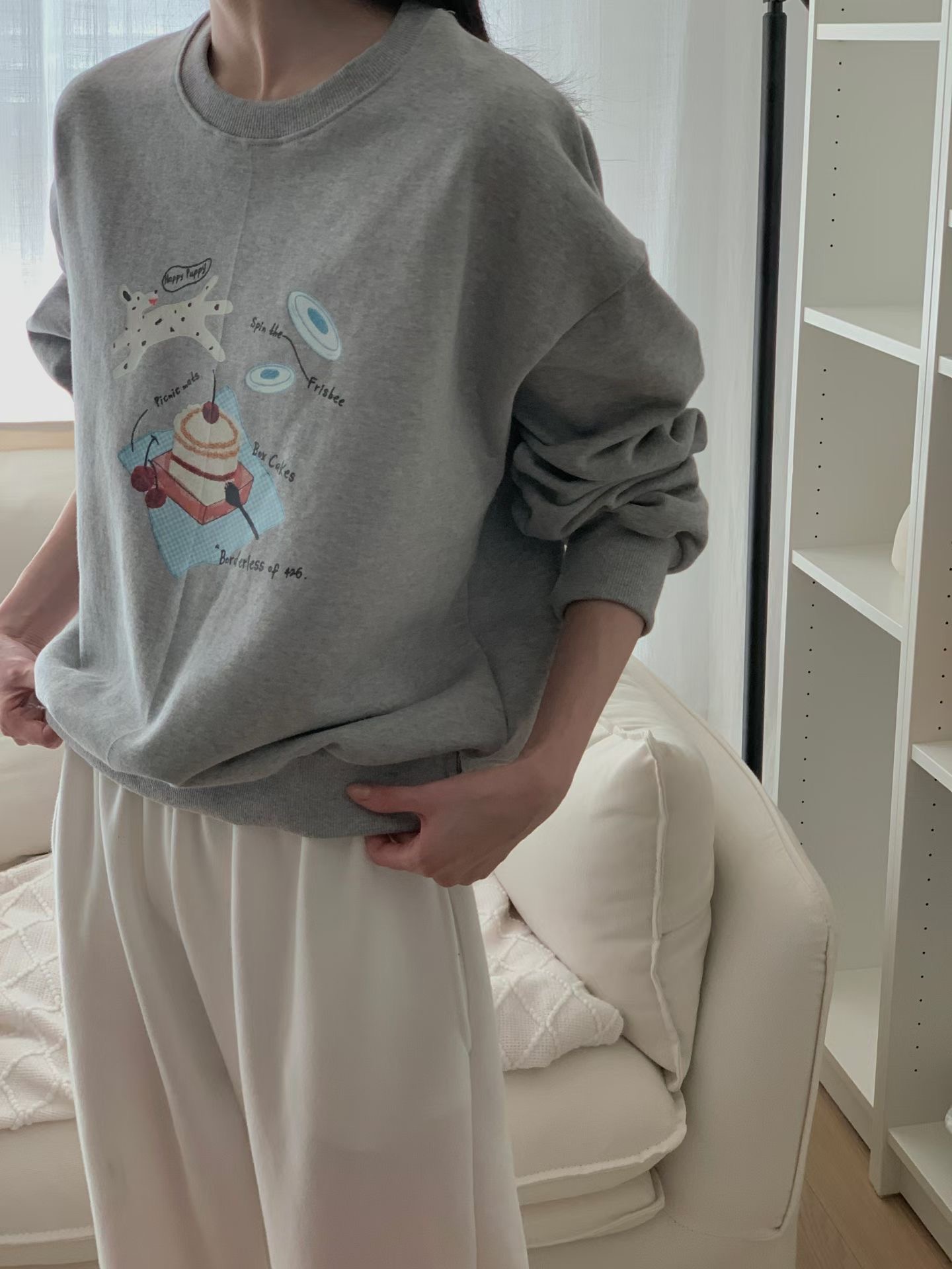 FIVE東大門直郵女士新品時尚真品26春夏推薦人氣休閑衛衣FIVE衛衣圖色1