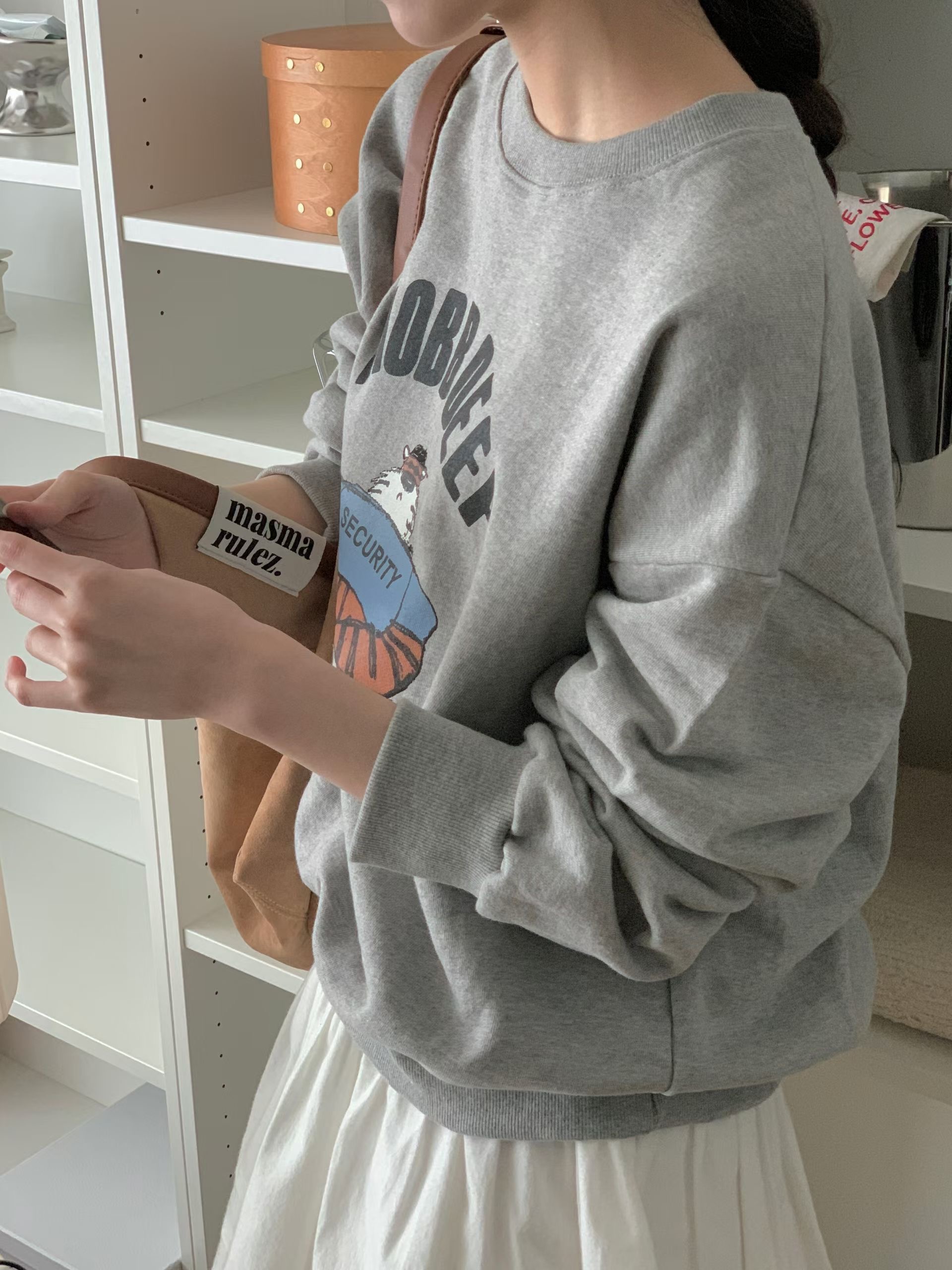 FIVE東大門代購女裝新款推薦人氣休閑熱賣真品職業時尚衛衣FIVE衛衣