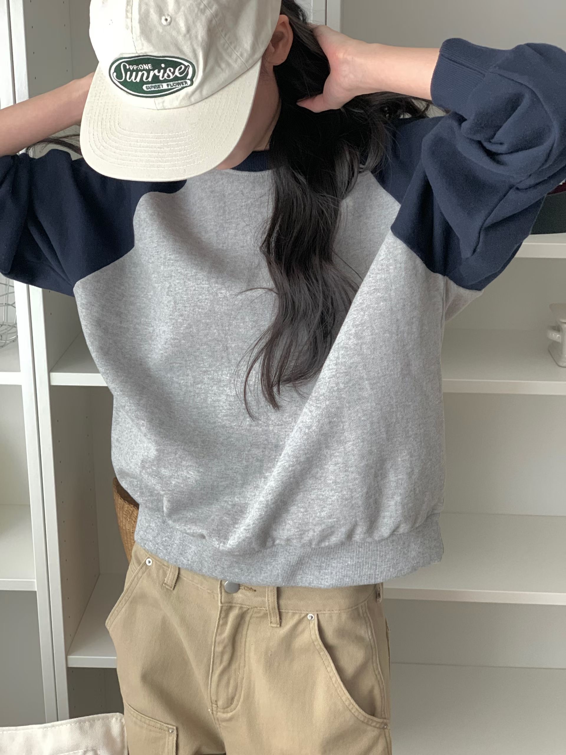 FIVE東大門實拍女裝新品職業26春夏推薦人氣時尚休閑衛衣FIVE衛衣圖色2