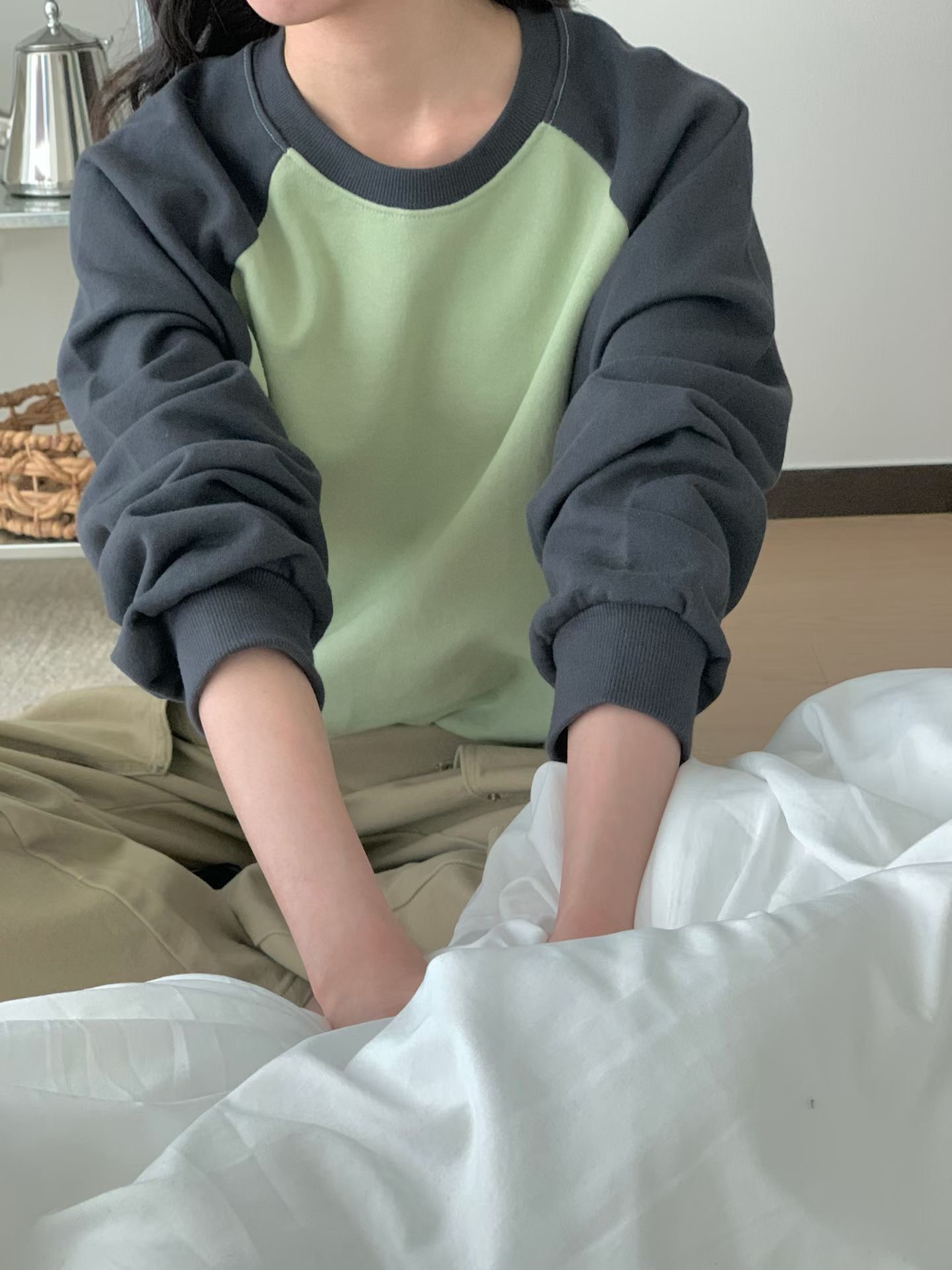 FIVE東大門實拍女裝新品職業26春夏推薦人氣時尚休閑衛衣FIVE衛衣圖色3