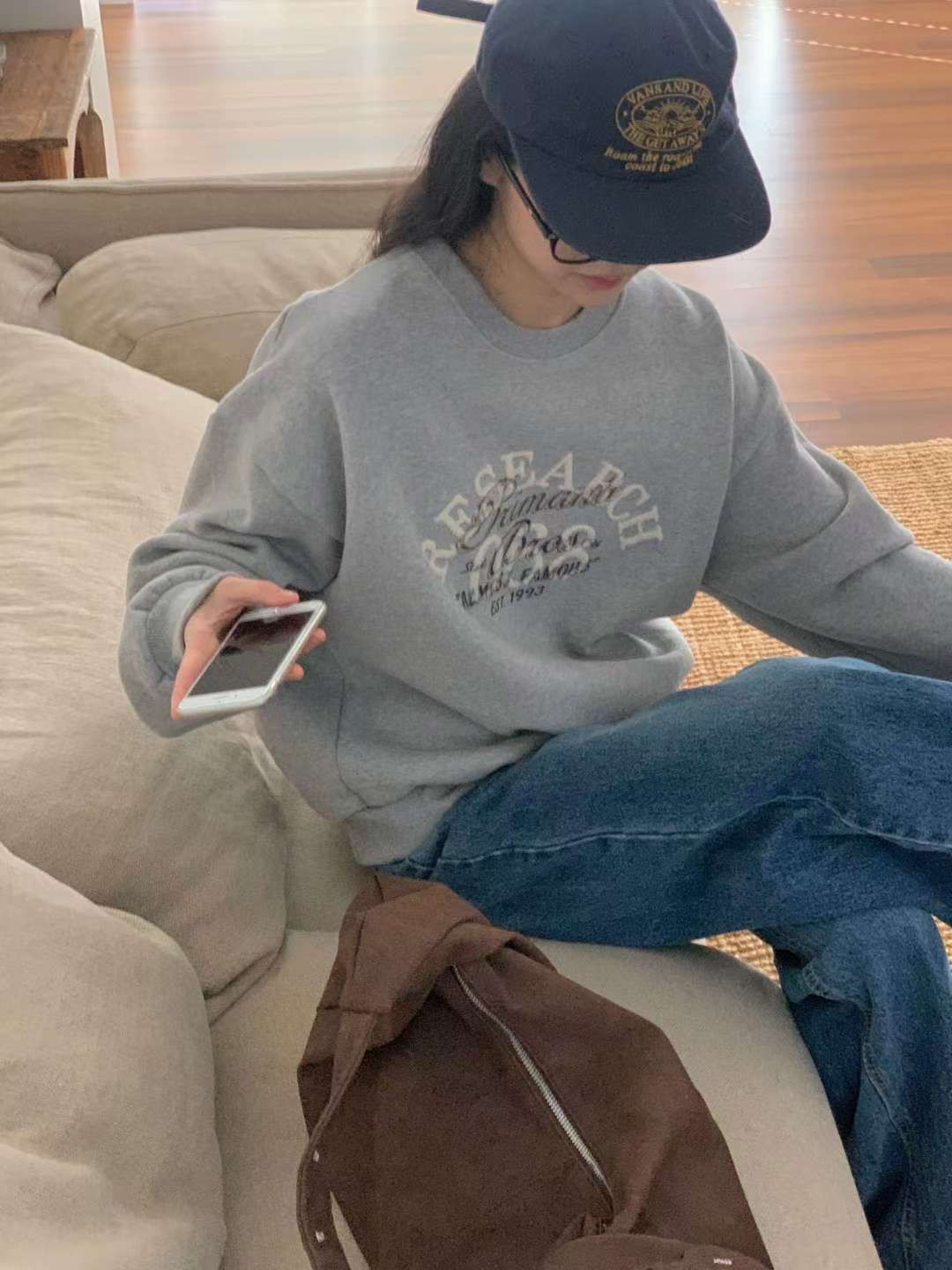 FIVE東大門實拍女士新款時尚26春夏休閑人氣推薦職業衛衣FIVE衛衣