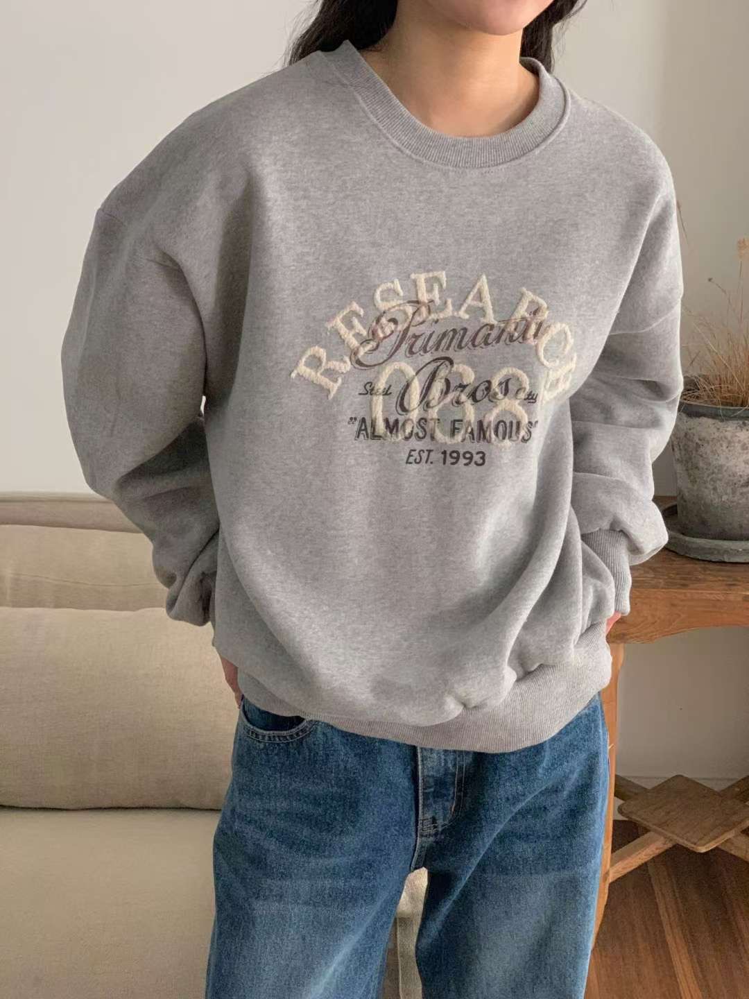 FIVE東大門實拍女士新款時尚26春夏休閑人氣推薦職業衛衣FIVE衛衣圖色1