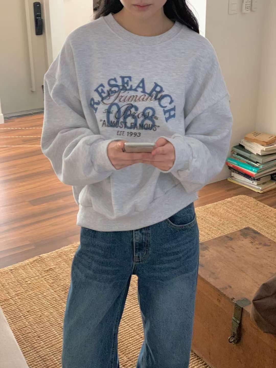 FIVE東大門實拍女士新款時尚26春夏休閑人氣推薦職業衛衣FIVE衛衣圖色2