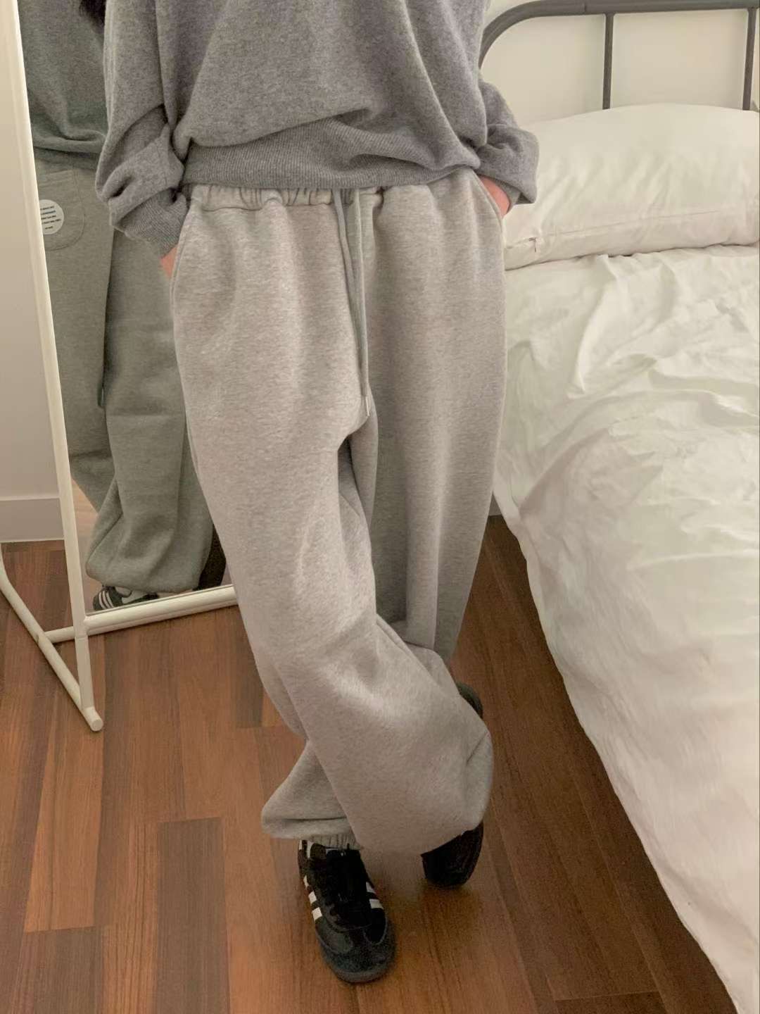 FIVE韓國直郵女裝新款推薦熱賣人氣職業真品26春夏休閑褲抓絨FIVE休閑褲圖色3