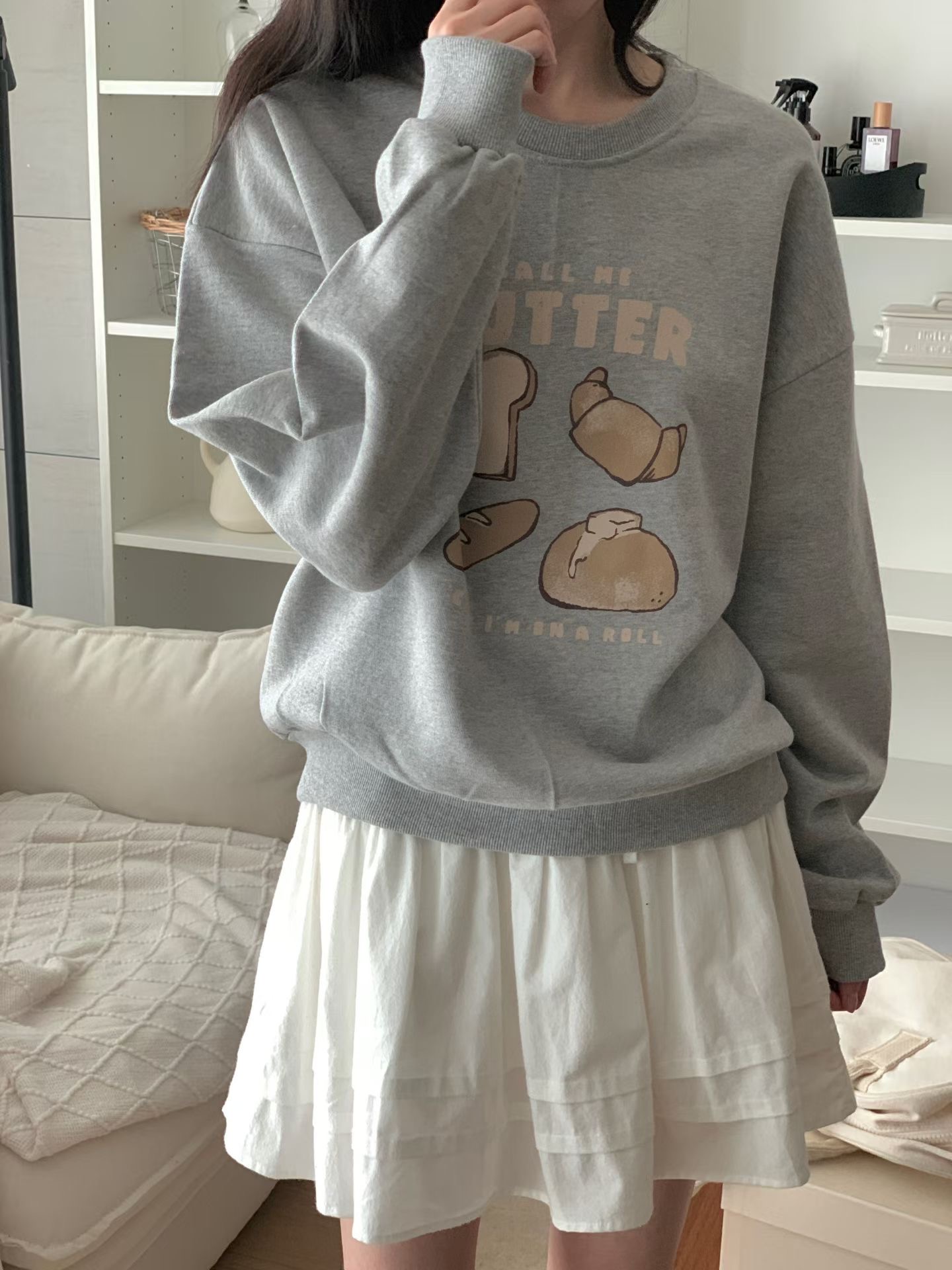 FIVE韓國直郵女裝新款推薦職業26春夏人氣真品時尚休閑衛衣FIVE衛衣圖色1