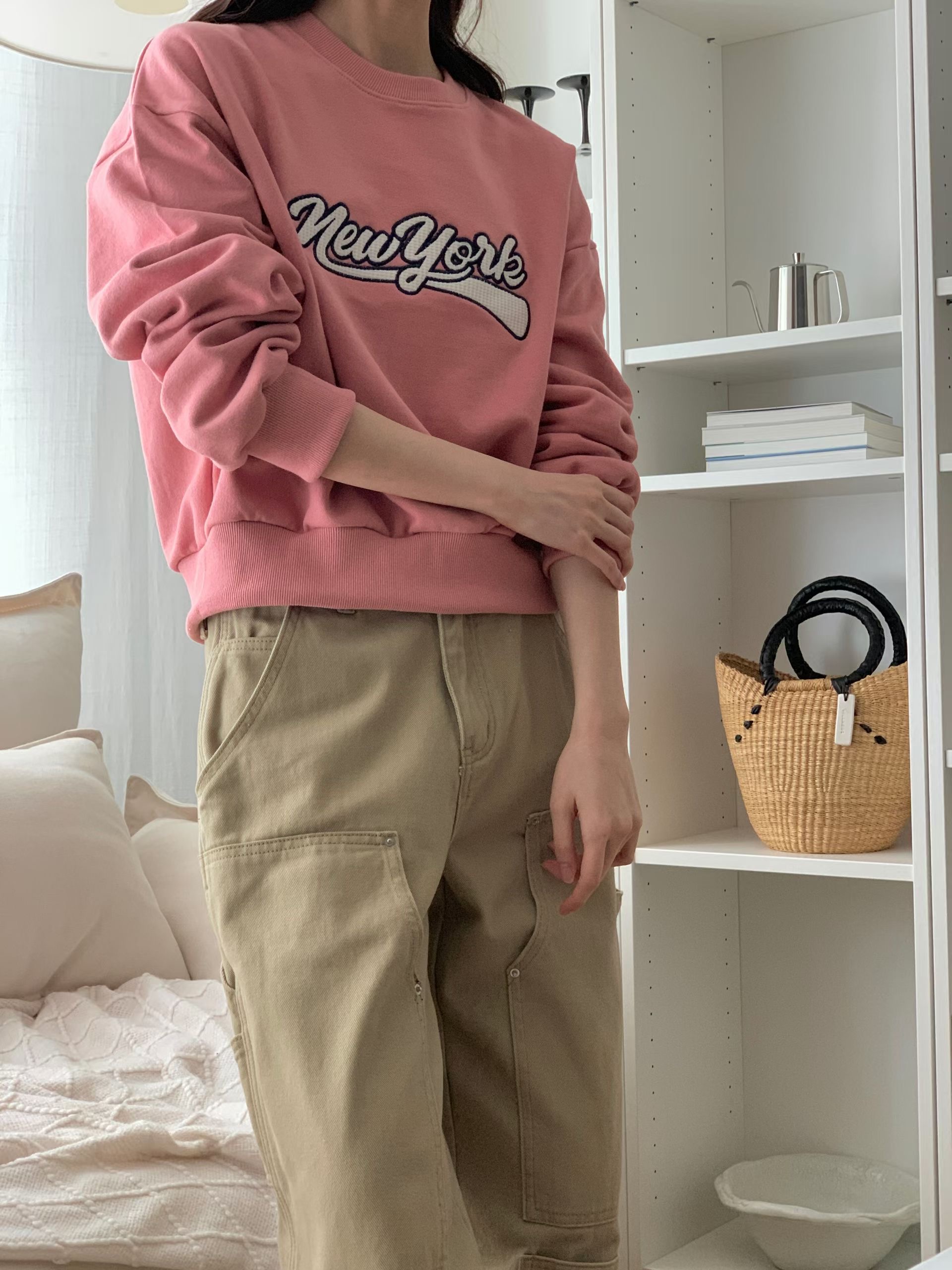 FIVE東大門直郵女裝新款推薦休閑熱賣人氣26春夏職業衛衣FIVE衛衣圖色2