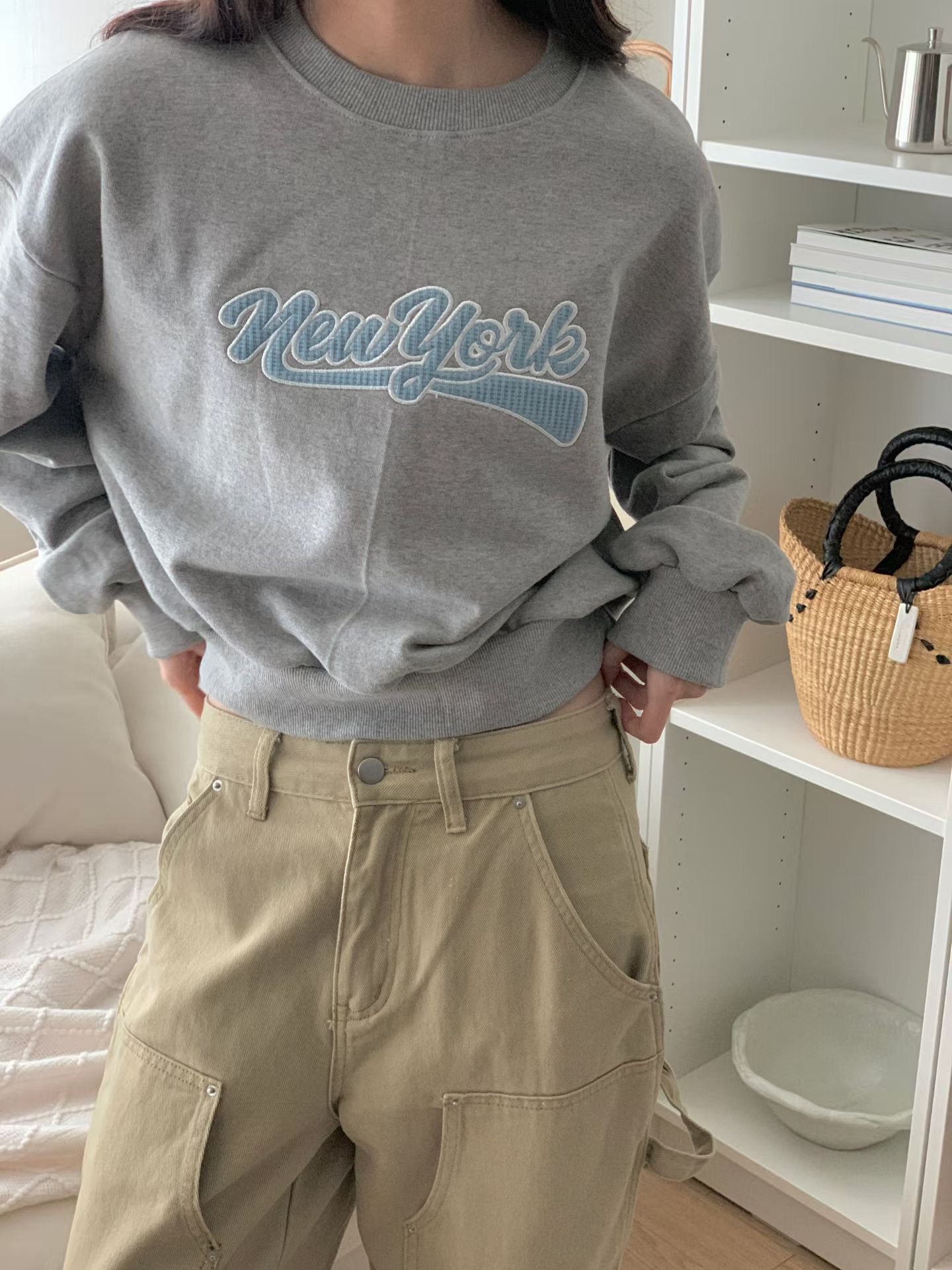 FIVE東大門直郵女裝新款推薦休閑熱賣人氣26春夏職業衛衣FIVE衛衣圖色3