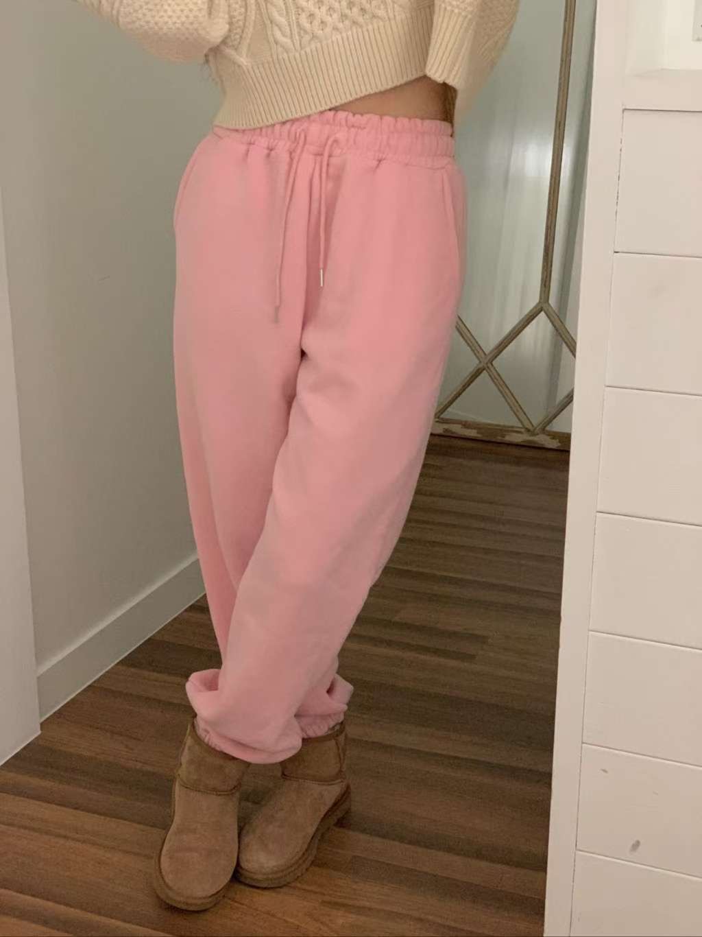 FIVE韓國代購女裝新款休閑推薦職業26春夏熱賣休閑褲羊皮FIVE休閑褲圖色3