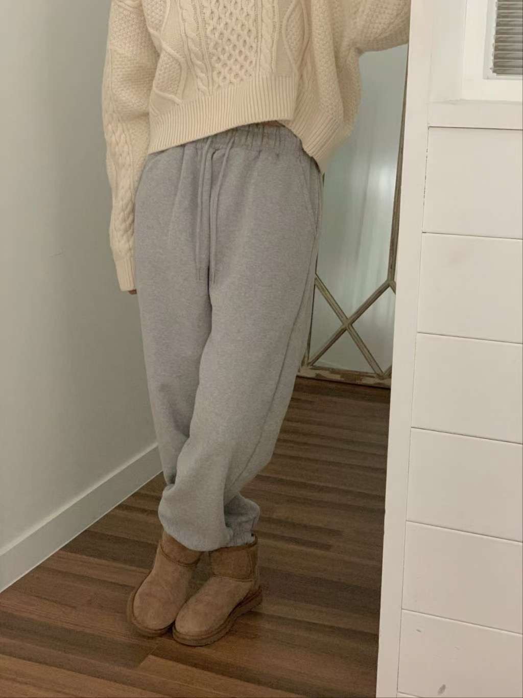 FIVE韓國代購女裝新款休閑推薦職業26春夏熱賣休閑褲羊皮FIVE休閑褲圖色4