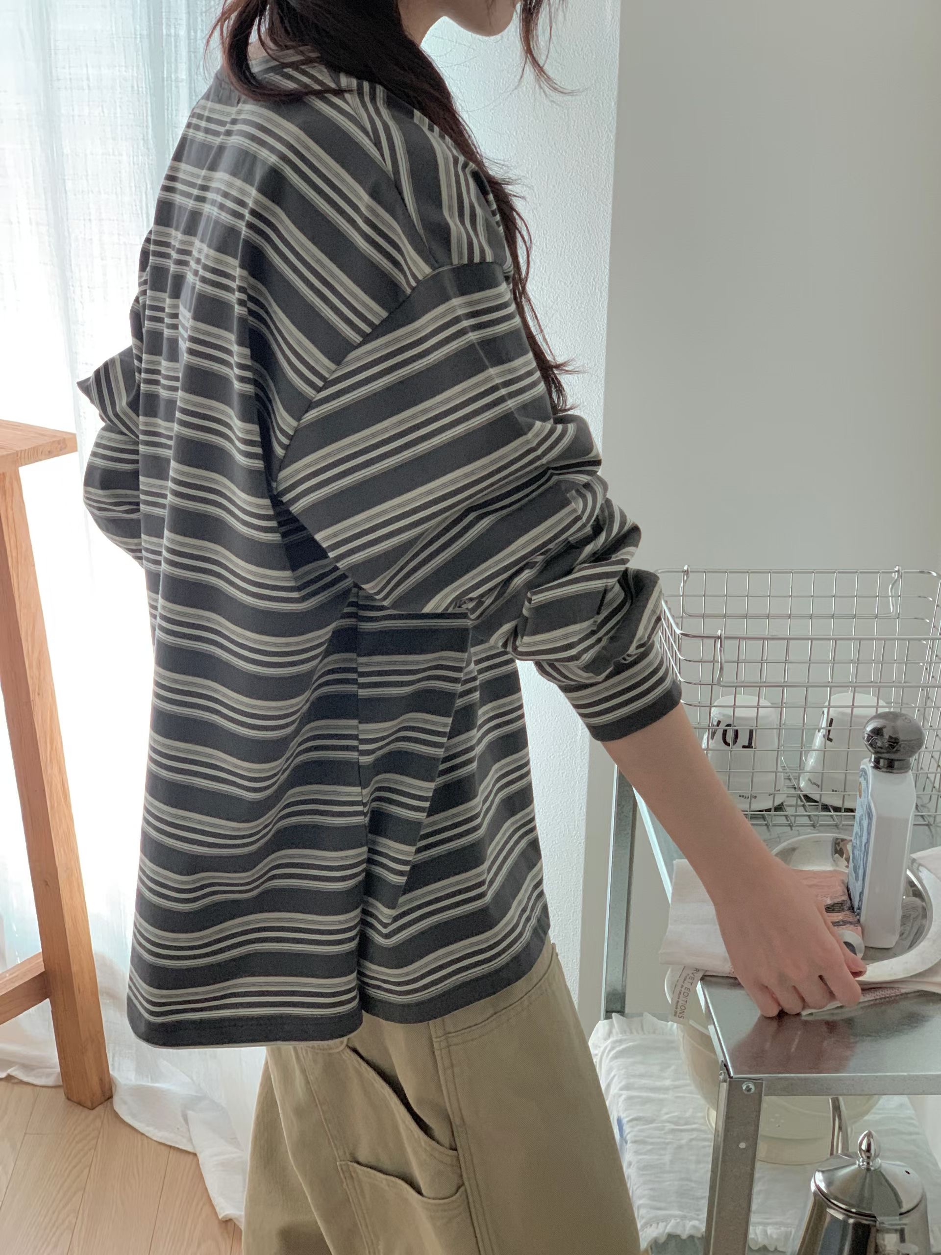 FIVE東大門直郵女裝新品人氣26春夏推薦熱賣時尚職業長袖T恤FIVE長袖T恤