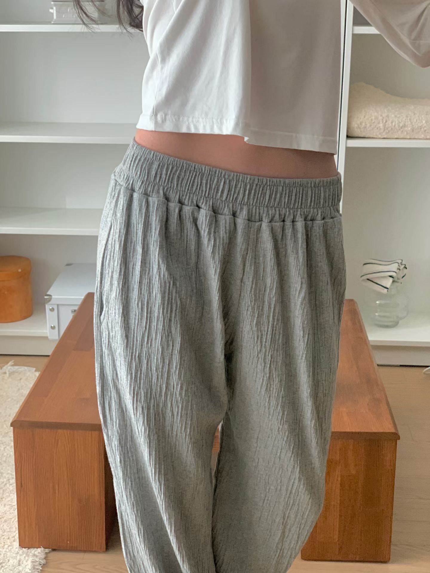 FIVE韓國直郵女裝新品熱賣職業真品26春夏人氣時尚休閑褲FIVE休閑褲